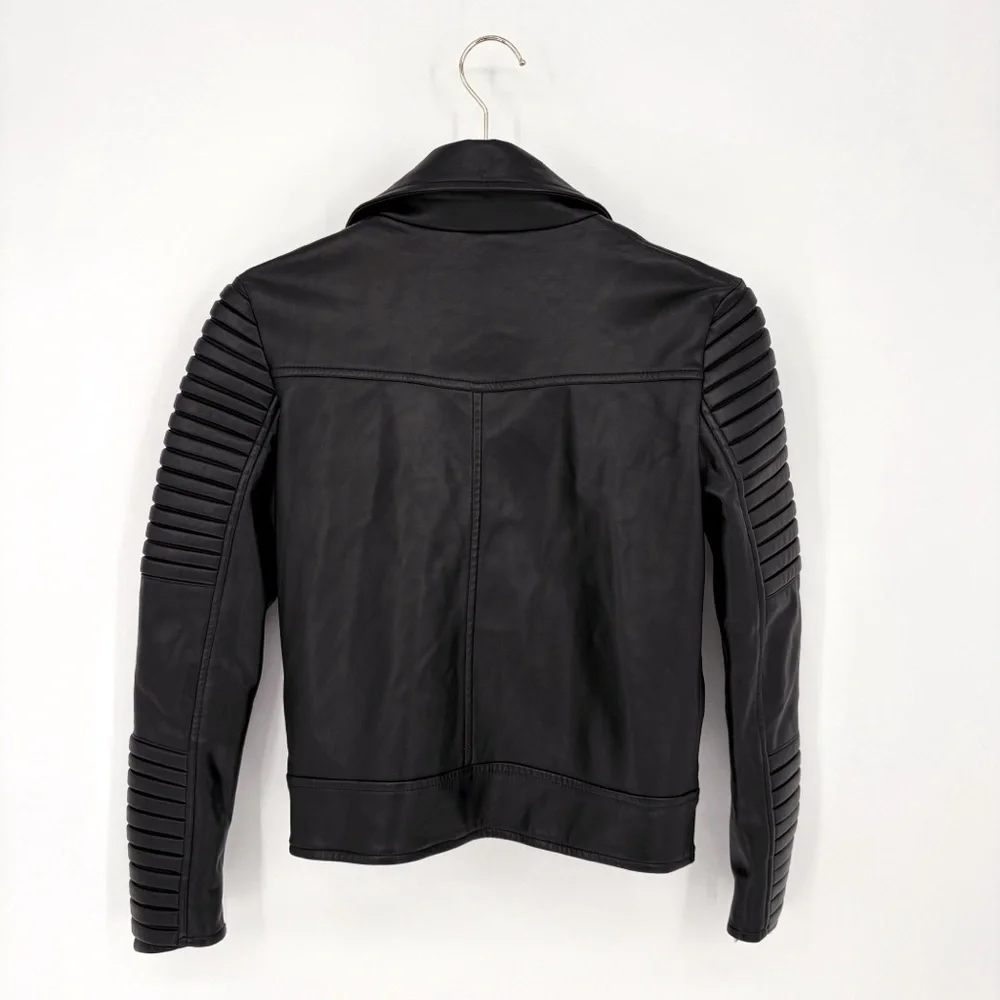 DAUNTLESS NYC | Vegan Leather Moto Biker Jacket in Black | S - Picture 11 of 14